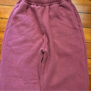 Women's COMFRT Fleece lined Jogger Pants, size XS mauve